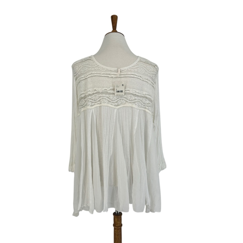 NWT Free People Penny Lane Boho Lace Trapeze Tunic Top Size S - Picture 7 of 14